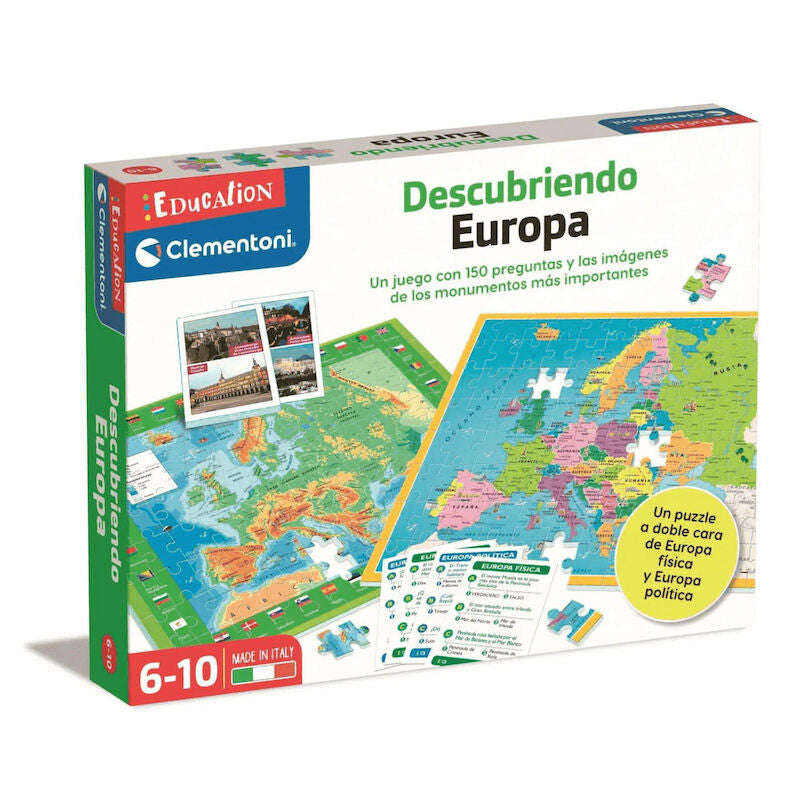 Juego puzzle Mapa Geo descubre Europa Frikytopia