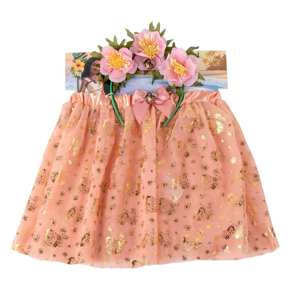 Set diadema + tutu Vaiana Moana Disney Frikytopia