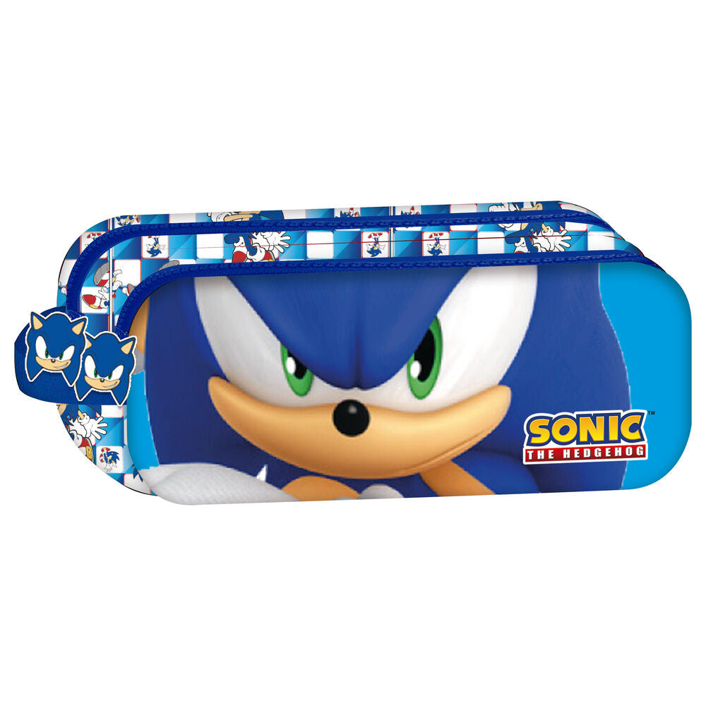 Portatodo Sonic the Hedgehog case triple Frikytopia