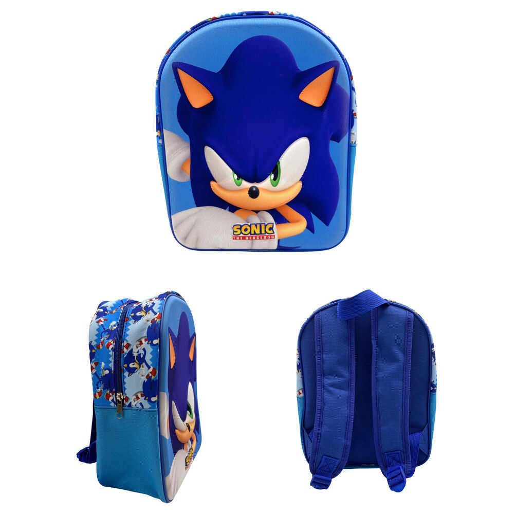 Mochila 3D Sonic the Hedgehog 30cm Frikytopia