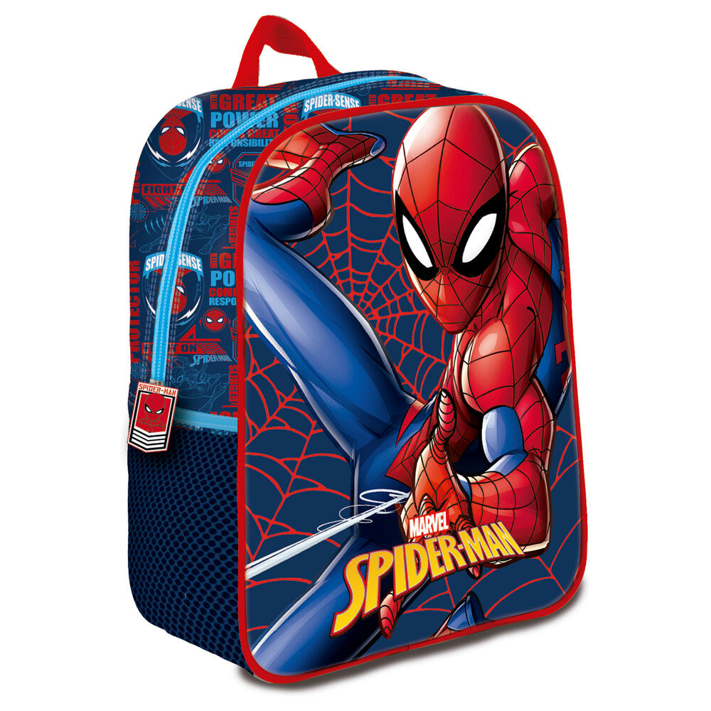 Mochila 3D Web Marvel Spiderman 30cm Frikytopia