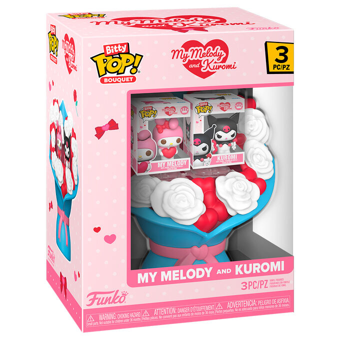Bitty pop bouquet sanrio valentines my melody & kuromi