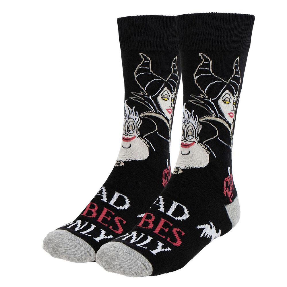 Disney Villains Pack de 3 Pares de calcetines 36-43