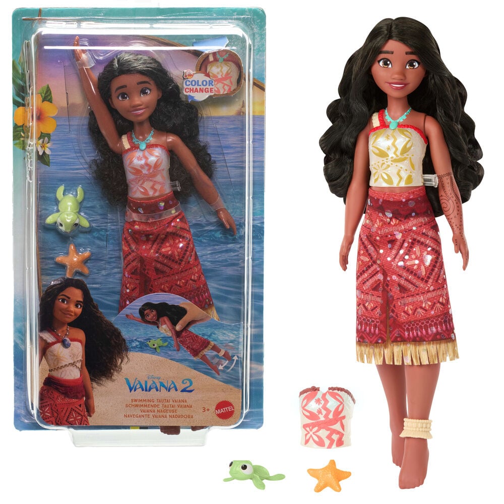Muñeca Vaiana Nadadora Vaiana Moana Disney Frikytopia