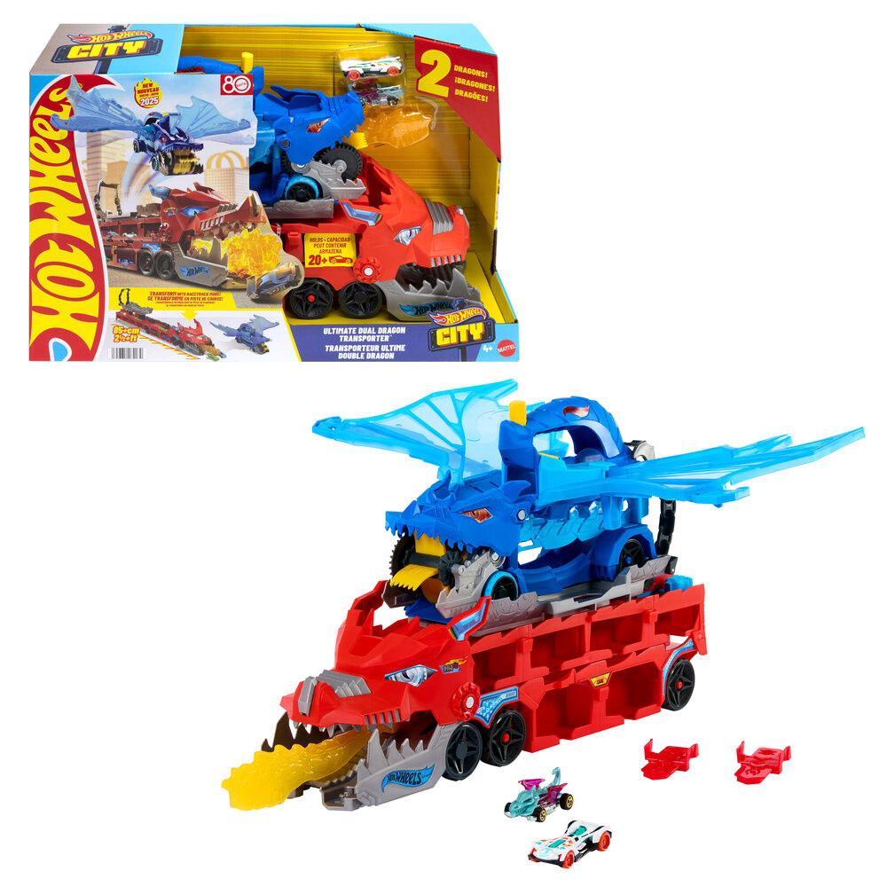 Pista City Dragon Transportador Hot Wheels Frikytopia