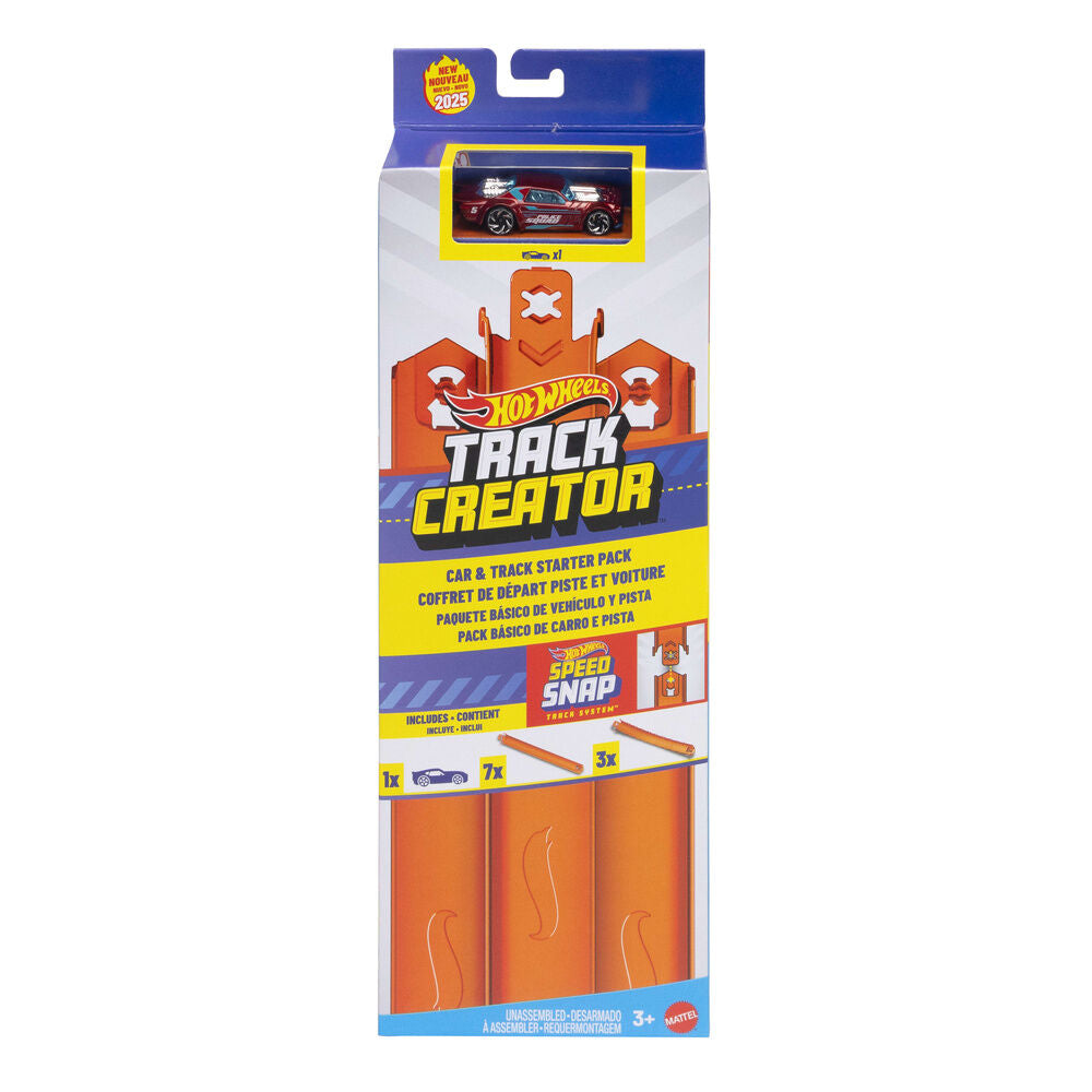 Set Basico Track Builder + Coche Hot Wheels Frikytopia