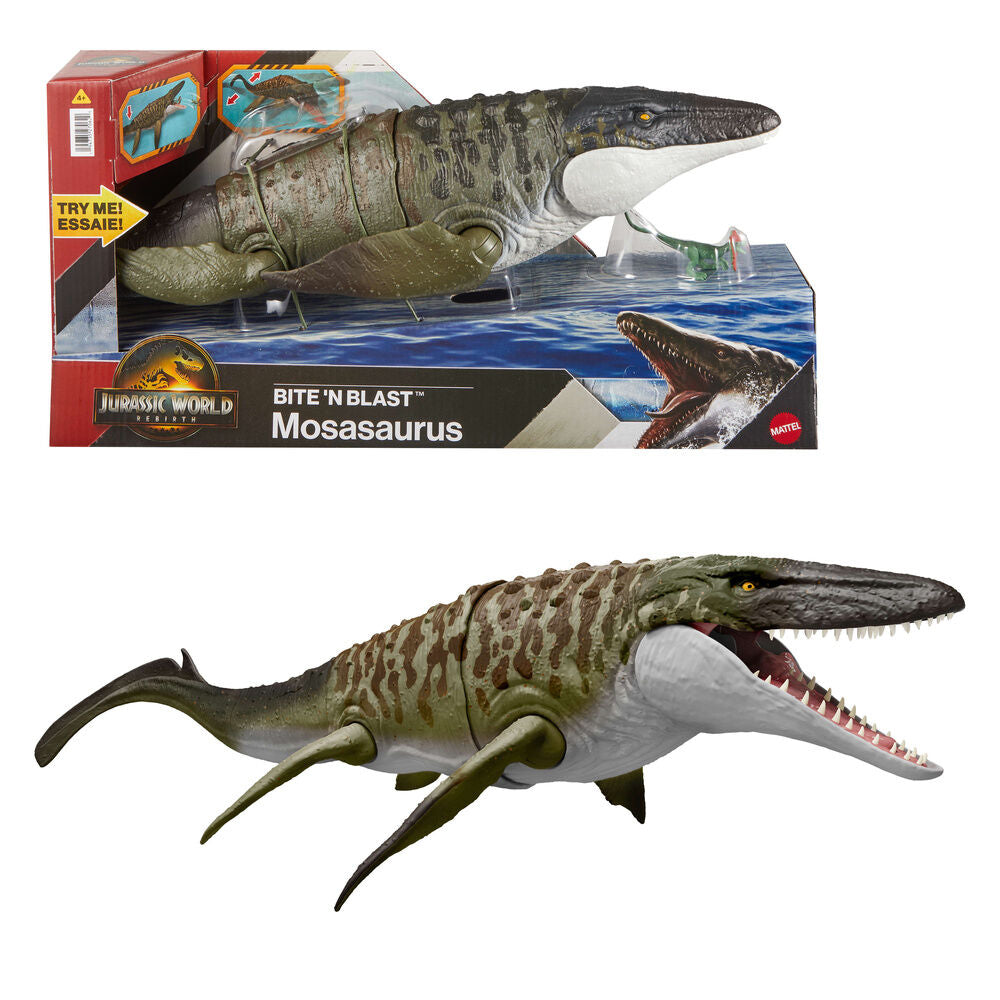Jurassic World: Rebirth Figura Bite 'n Blast Mosasaurus 65 cm