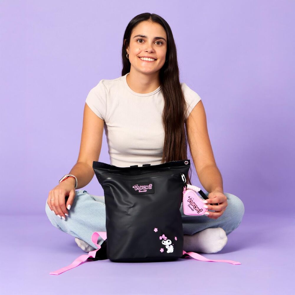 Mochila Casual Kuromi Hello Kitty 33 cm