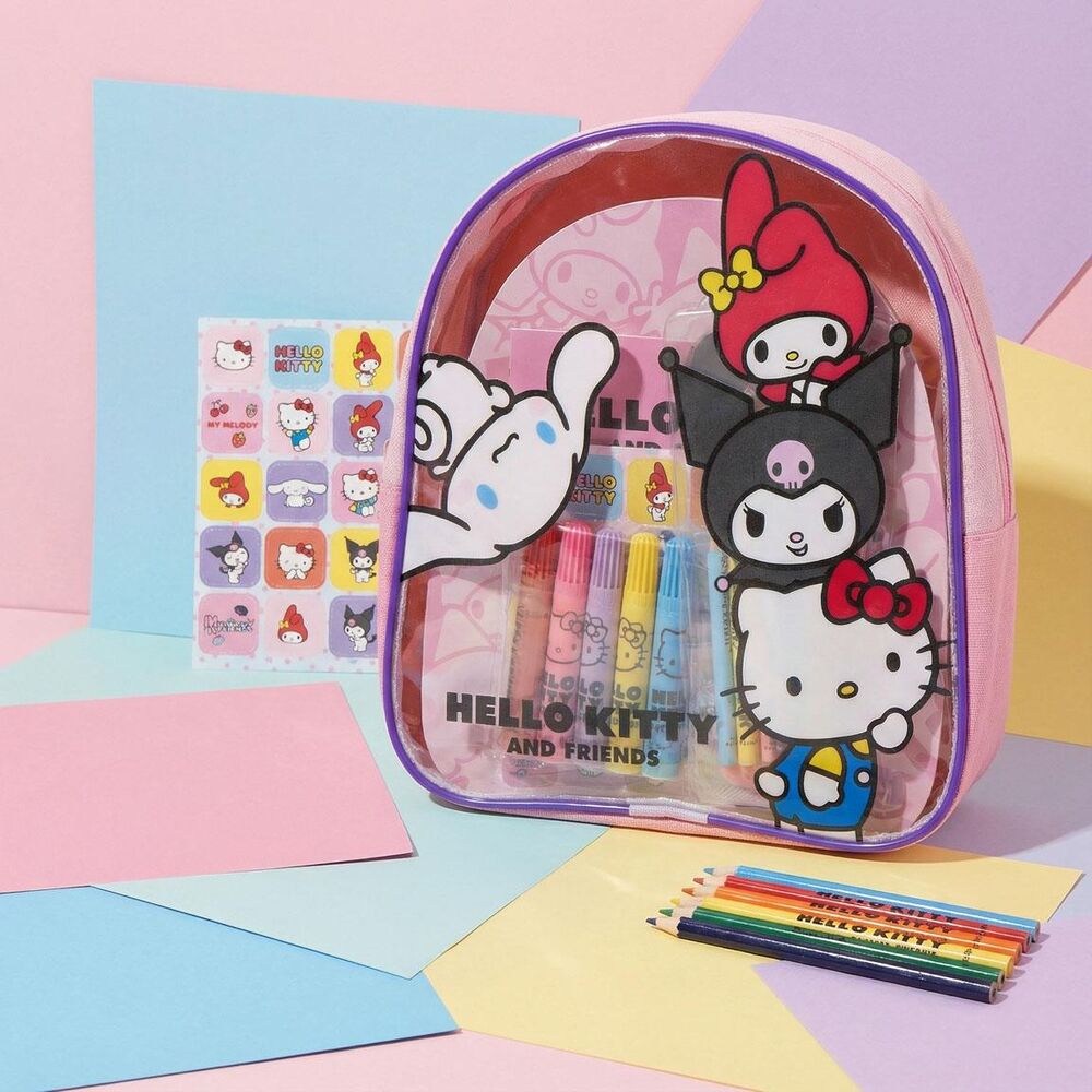 Set papeleria mochila Hello Kitty