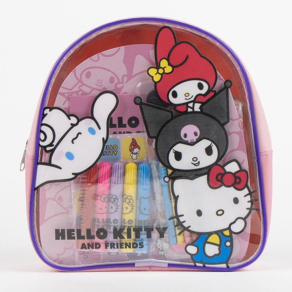 Set papeleria mochila Hello Kitty