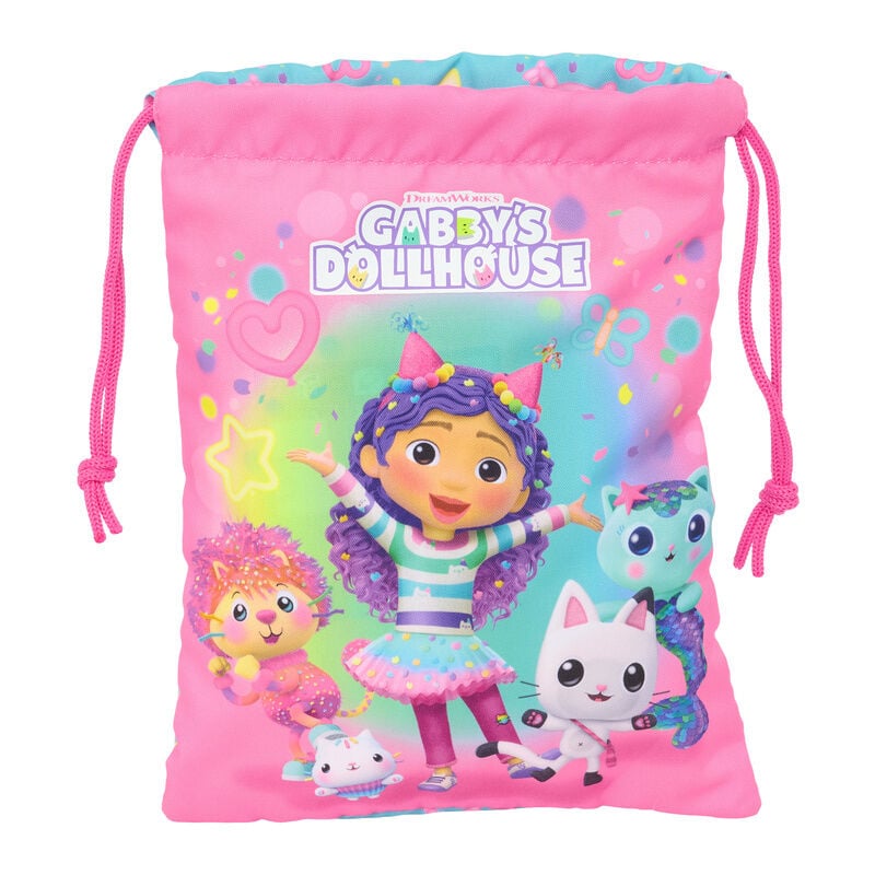 Saco merienda La Casa de Muñecas de Gabby 25cm Frikytopia