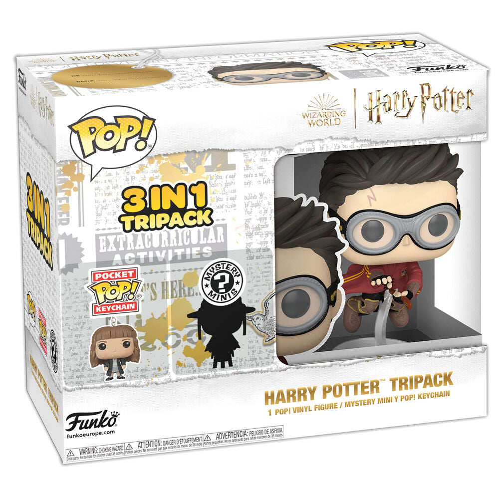 Funko Tripack POP + Mystery Mini + Keychain Harry Potter Frikytopia