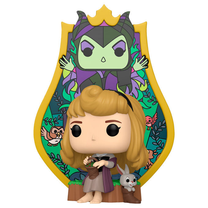 Figura POP Deluxe Disney La Bella Durmiente Aurora Maleficent Stained Glass Frikytopia
