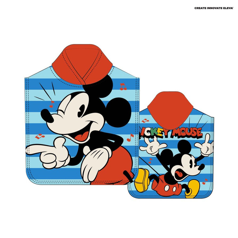 Poncho toalla Mickey Disney microfibra Frikytopia