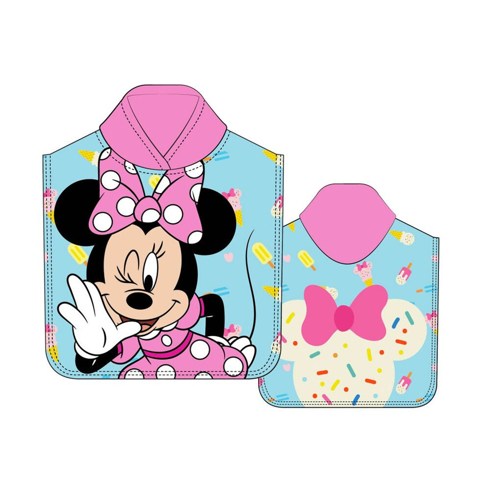 Poncho toalla Minnie Disney microfibra Frikytopia