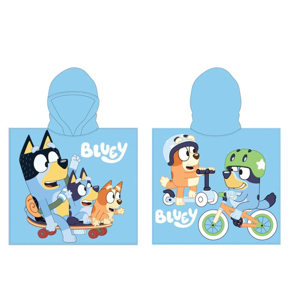 Poncho toalla Bluey microfibra Frikytopia