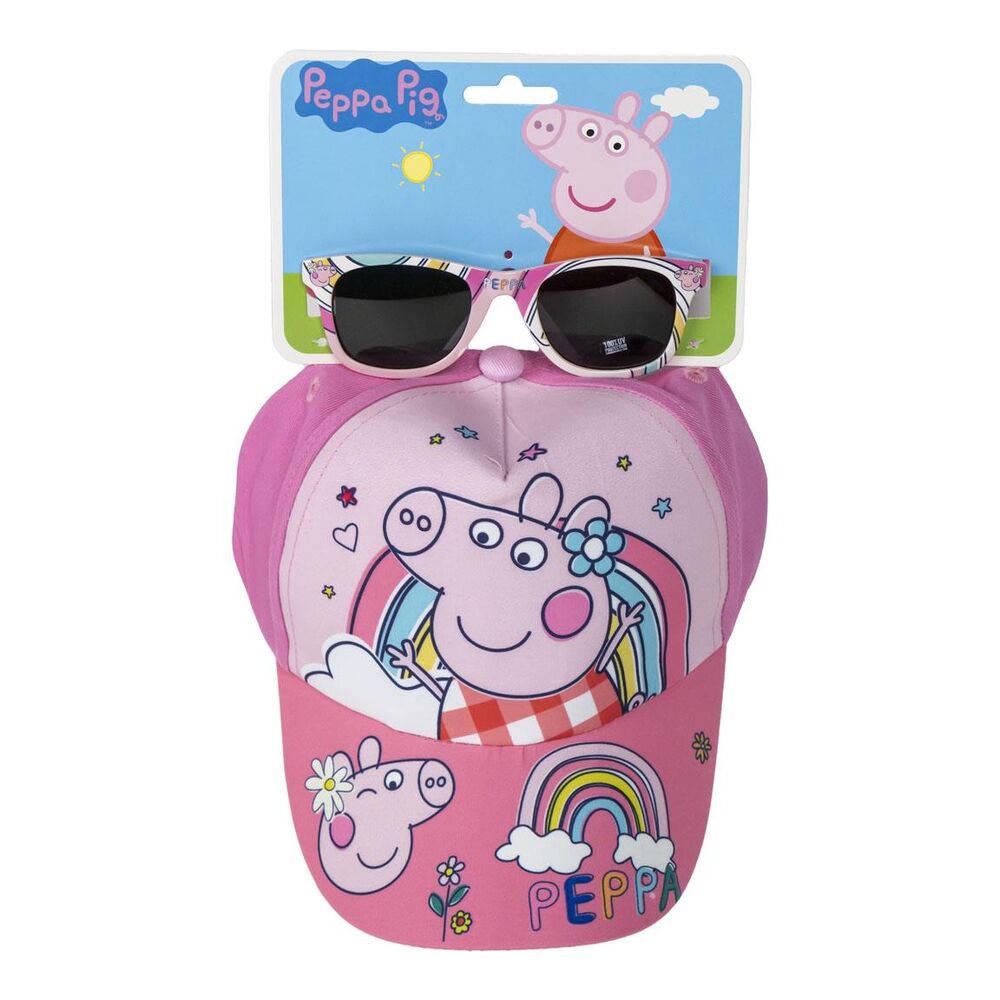 Set gorra + gafas sol Peppa Pig Frikytopia