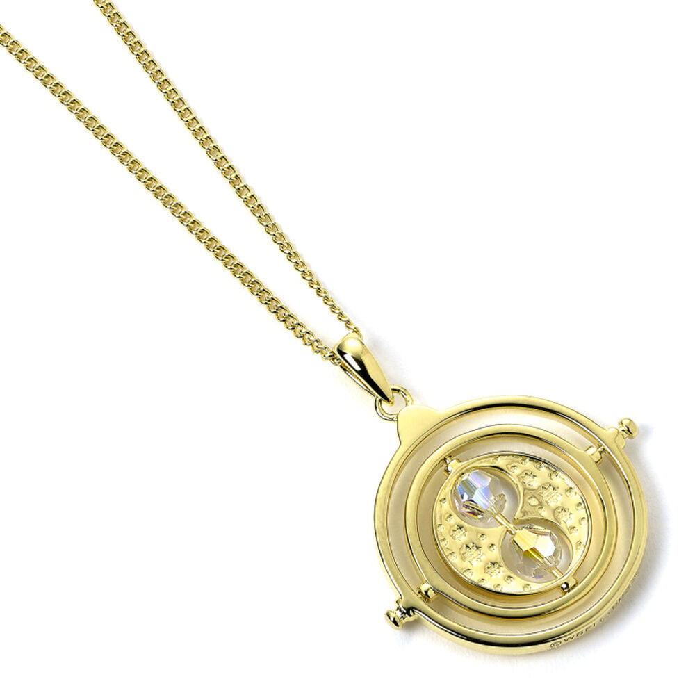 Colgante Giratiempos Harry Potter plata baño oro Frikytopia