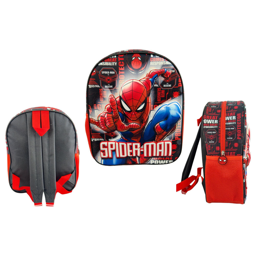 Mochila 3D Hero Spiderman Marvel 30cm Frikytopia