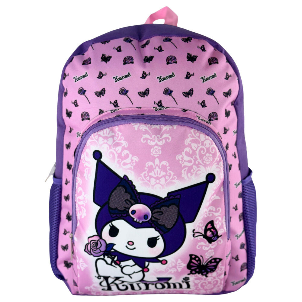Mochila Purple Kuromi Hello Kitty 40cm Frikytopia