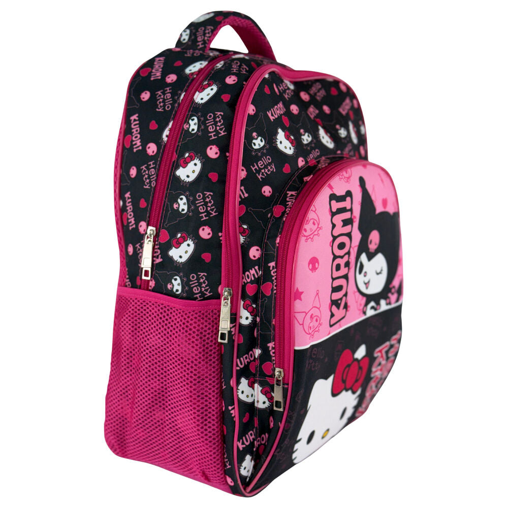 Mochila Kuromi & Hello Kitty 42cm
