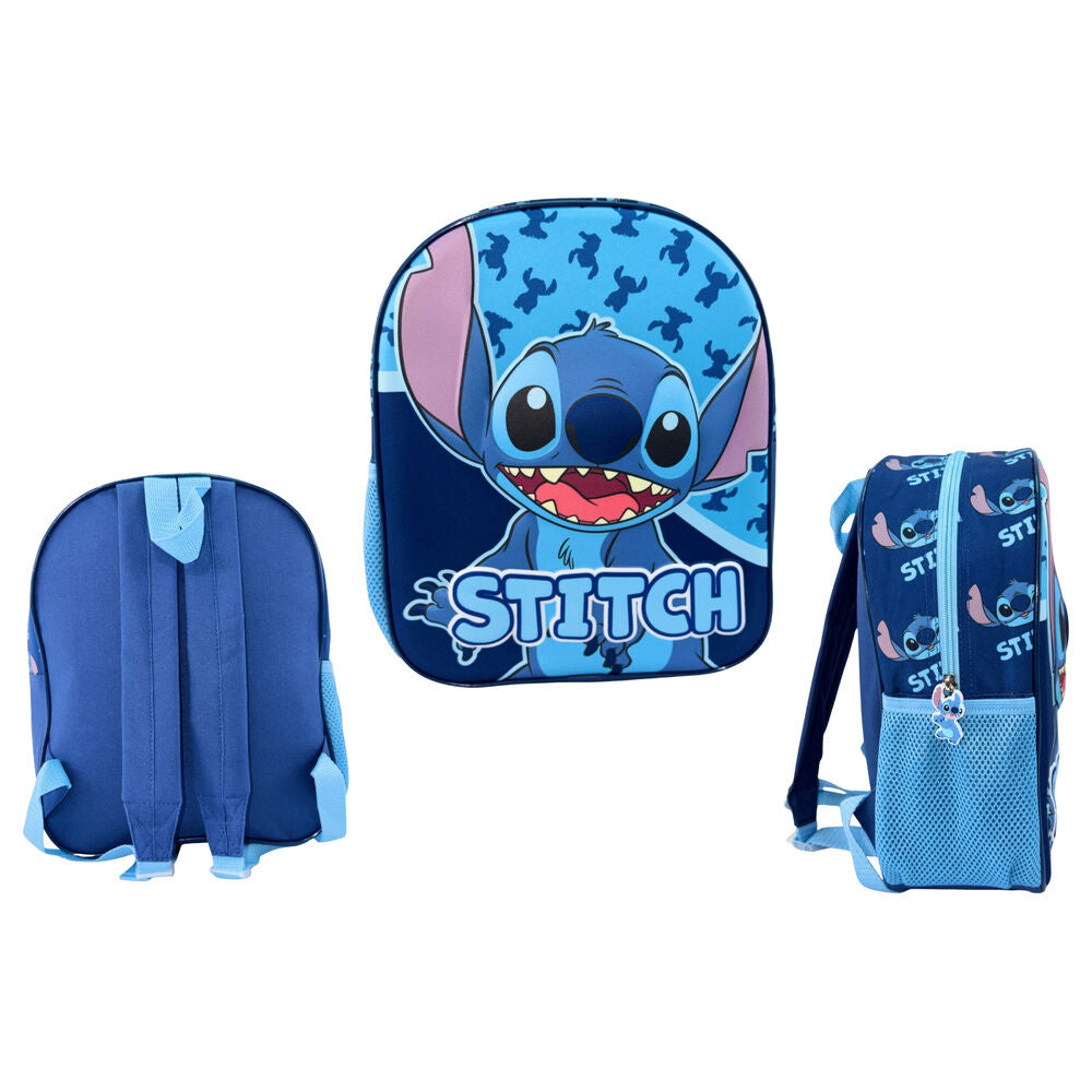 Mochila 3D Abstract Stitch Disney 30cm Frikytopia