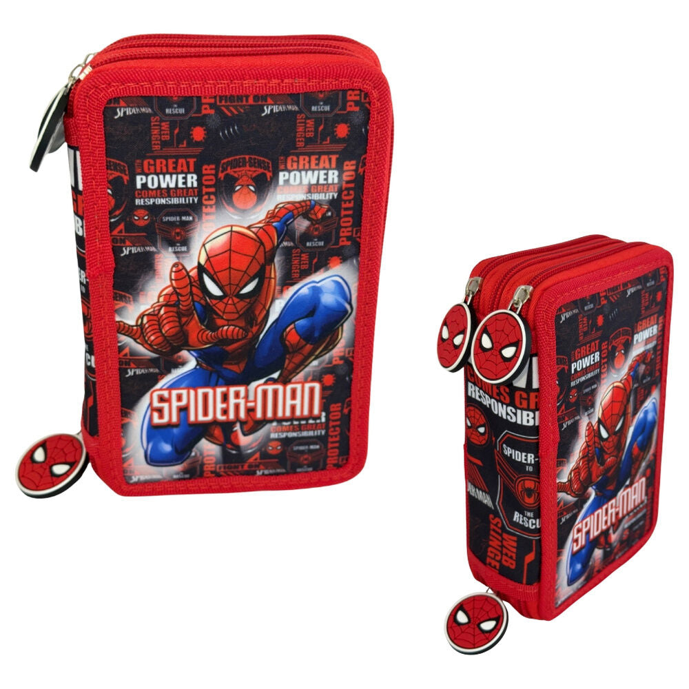 Plumier Hero Spiderman Marvel triple Frikytopia