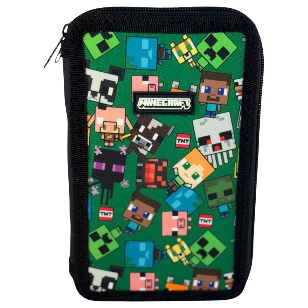 Bolsa cremallera Characters Minecraft triple Frikytopia