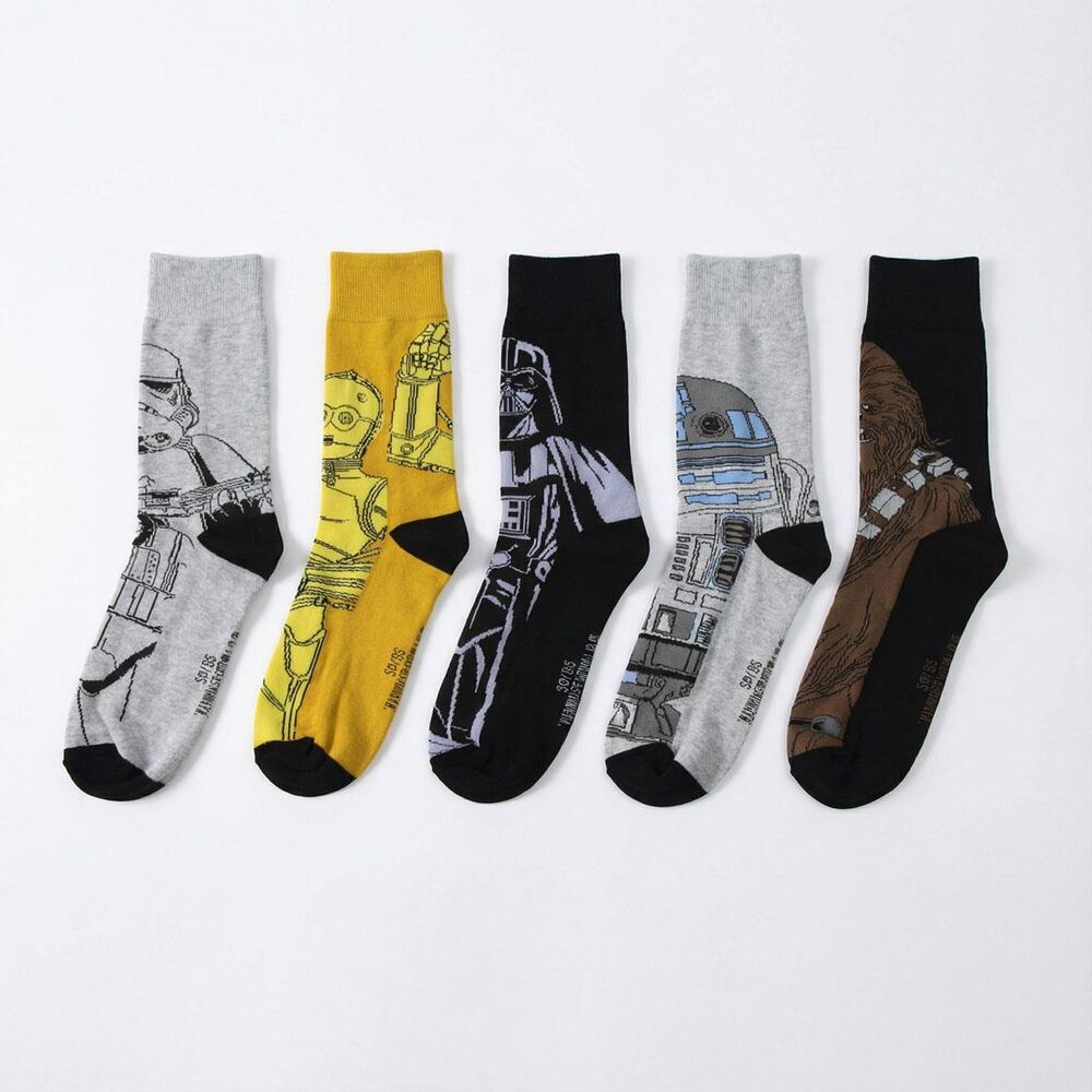 Star Wars Pack de 5 Pares de calcetines 38-45