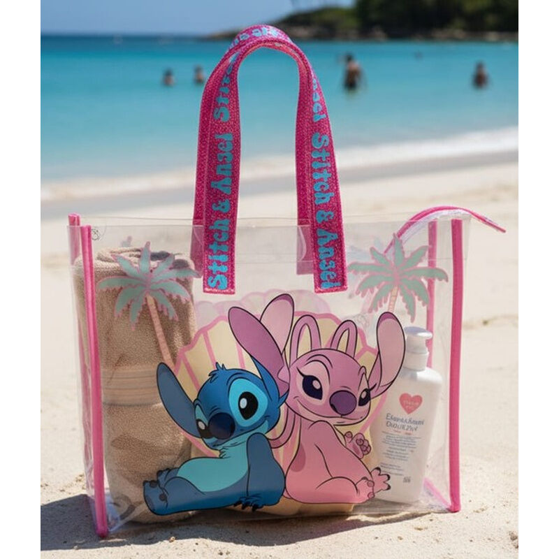 Bolsa playa Angel & Stitch Disney Frikytopia