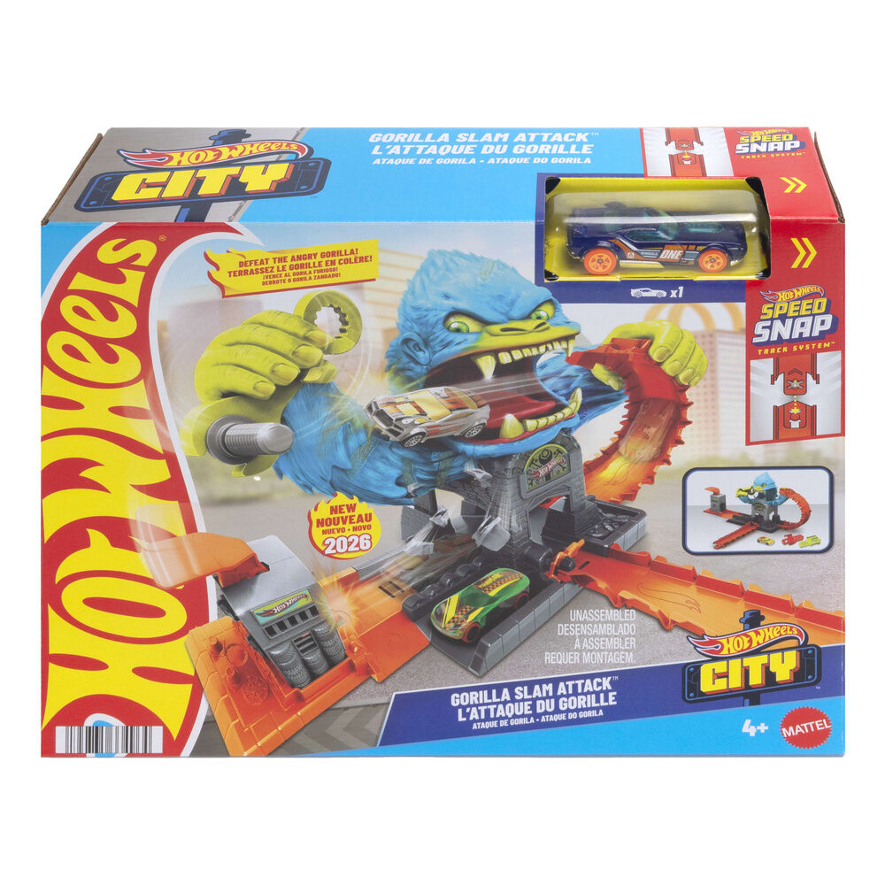 Ataque de Gorila Hot Wheels City Frikytopia