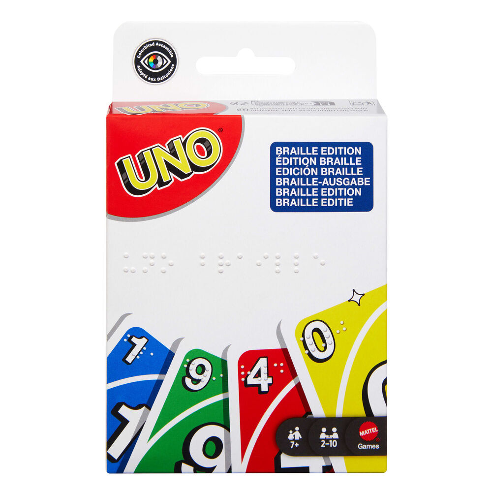Juego cartas UNO Braille Frikytopia