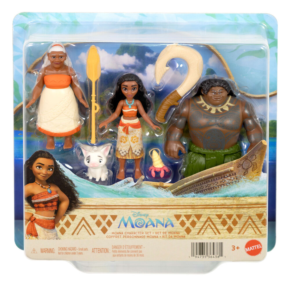 Vaiana Pack de 3 Figuras Character Set 9 cm