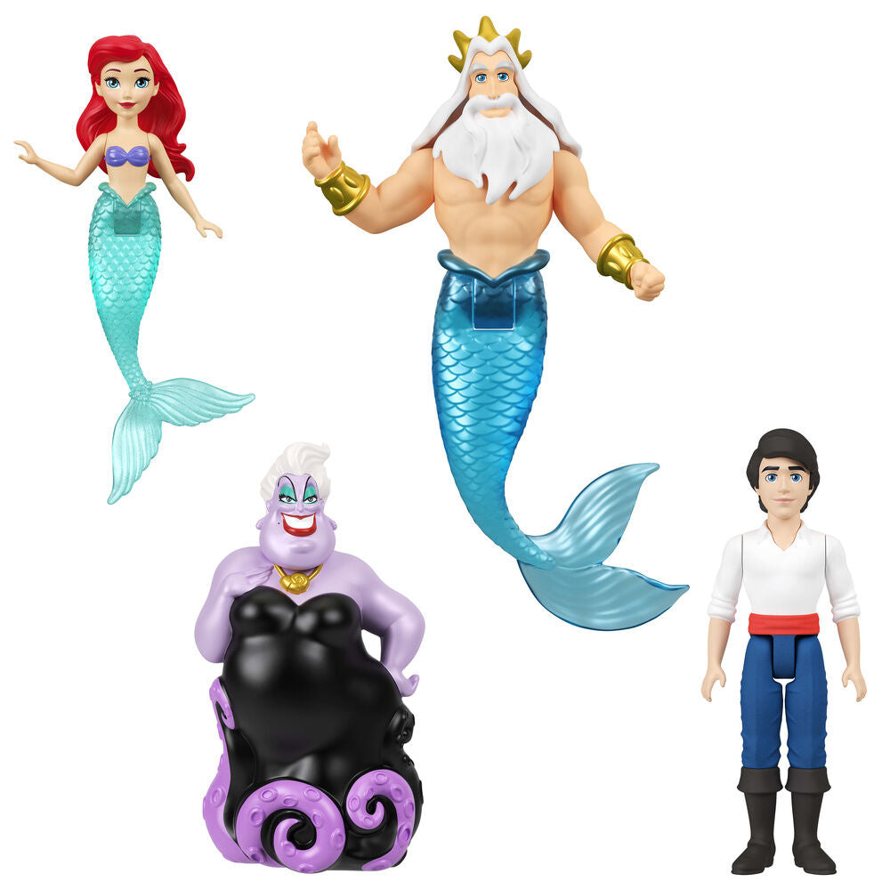 Blister 4 figuras La Sirenita Disney Frikytopia