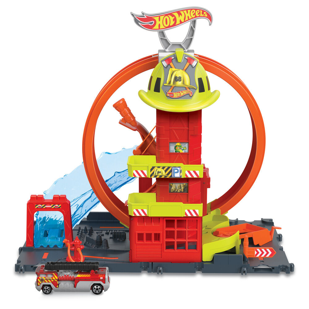Estacion de Bomeros Hot Wheels City Frikytopia