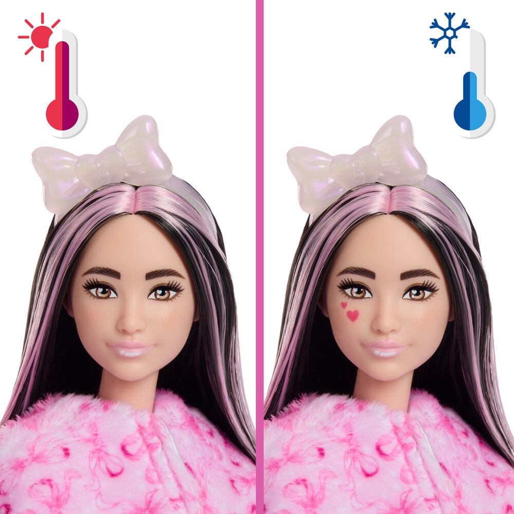 Muñeca Ovejita Rosa Cutie Reveal Lazos Dulces Barbie