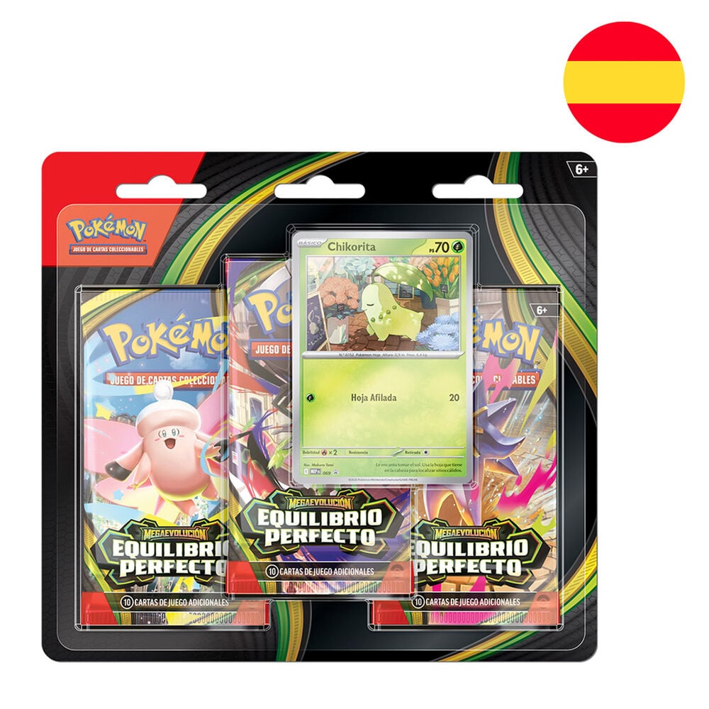 Blister cartas 3 sobres Equilibrio Perfecto Pokemon español Frikytopia