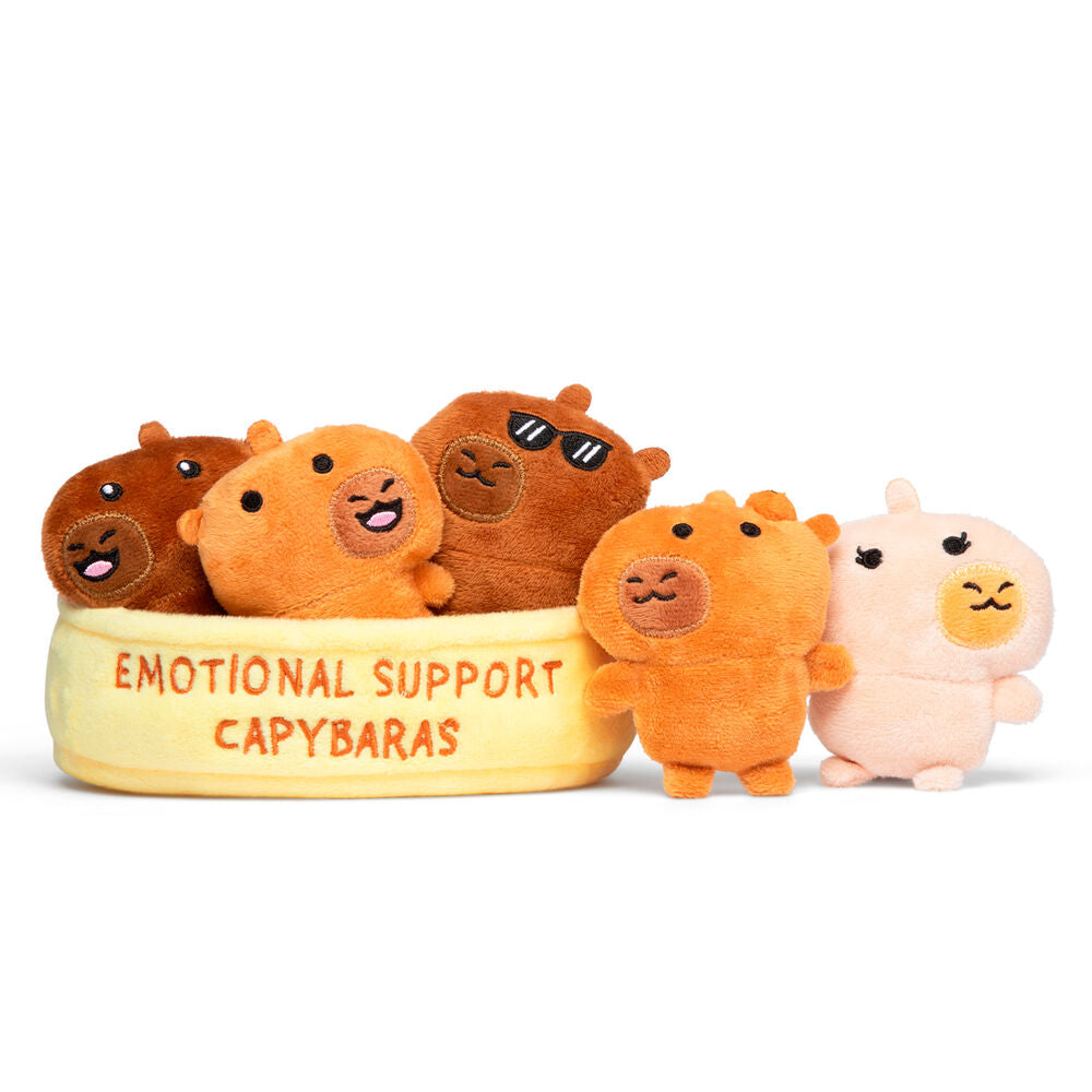 Set peluches Capybaras Emotional Support Frikytopia