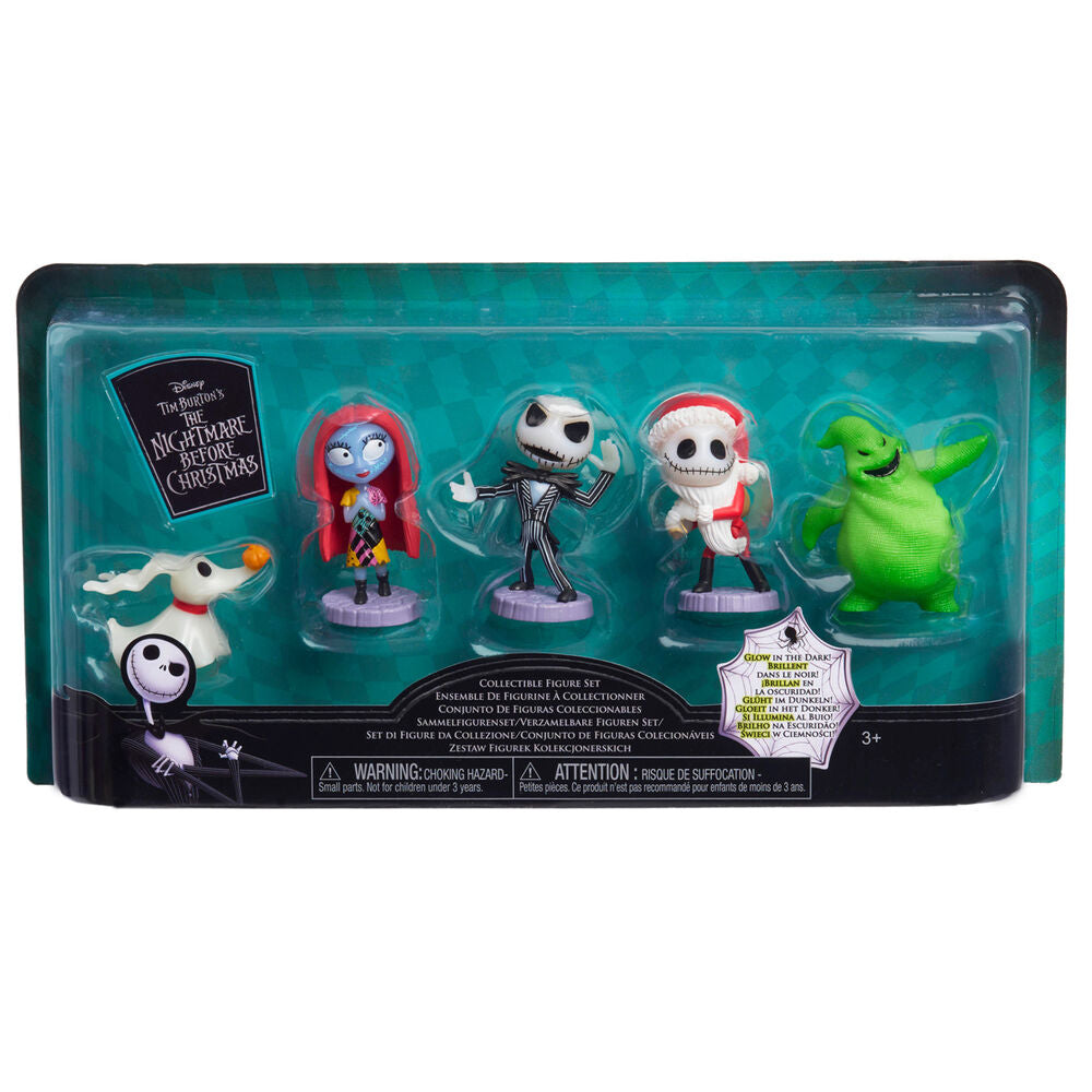 Blister 5 figuras Pesadilla Antes de Navidad Disney Frikytopia