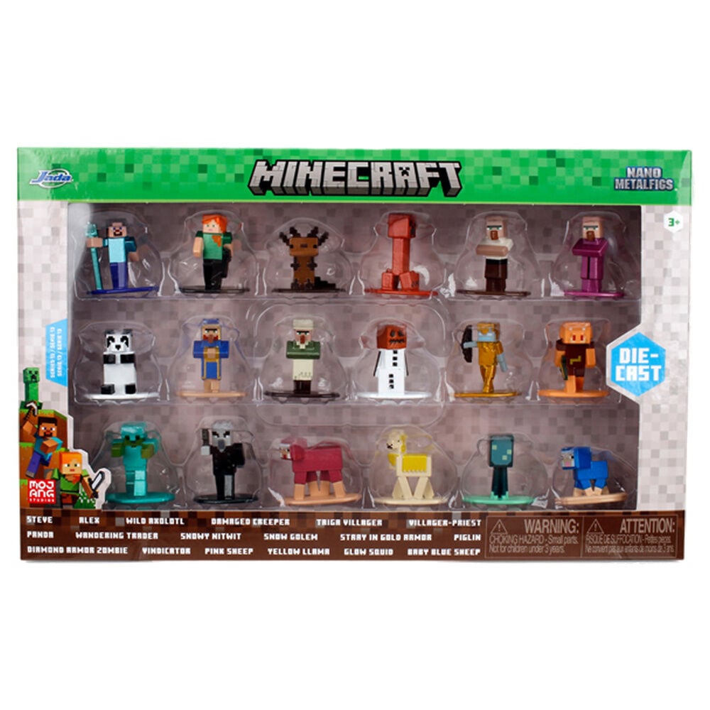 Blister 18 figuras Minecraft 4cm Frikytopia