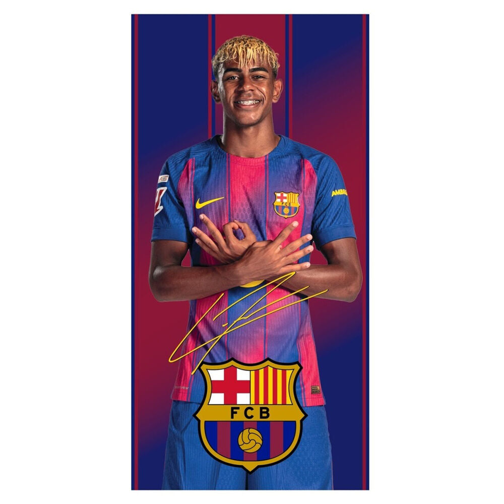Toalla Lamine Yamal F.C Barcelona microfibra Frikytopia