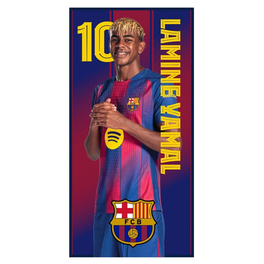 Toalla Lamine Yamal F.C Barcelona microfibra Frikytopia