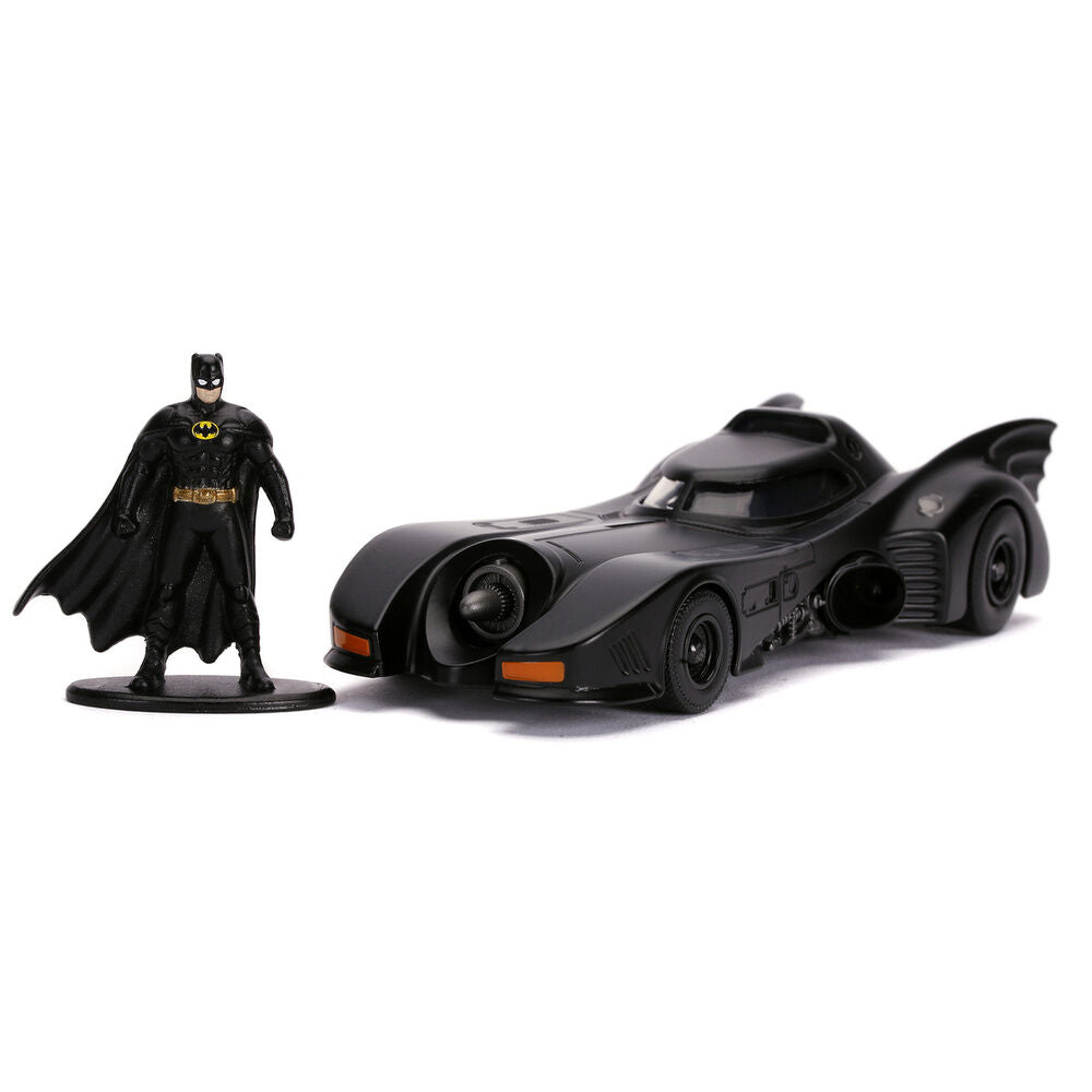 Blister figura Batman + Coche Batmovil 1989 metal DC Comics Frikytopia