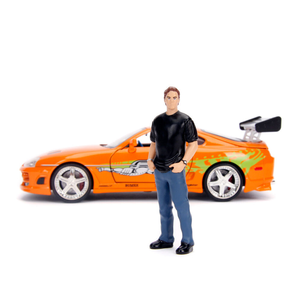 Blister figura Brian + Coche Toyota Supra Fast & Furious Frikytopia