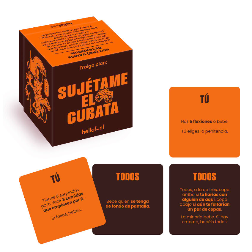 Juego Sujetame el Cubata español Frikytopia