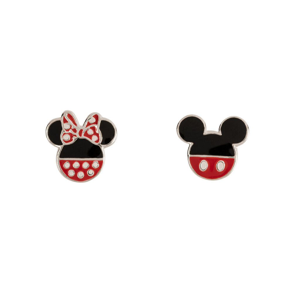 Pendientes Mickey & Minnie Disney plata Frikytopia
