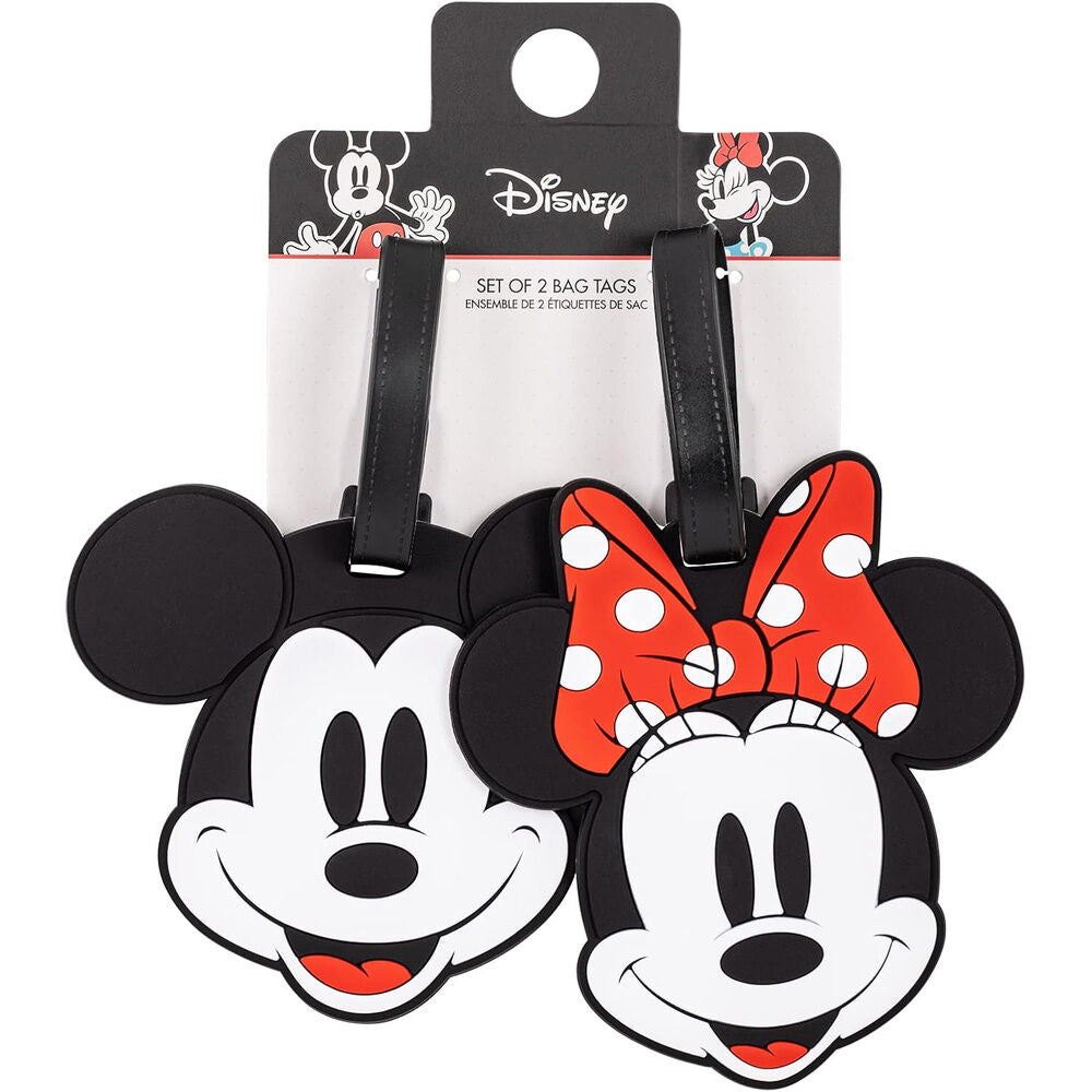 Set 2 Etiquetas de Equipaje Mickey & Minnie Disney Frikytopia