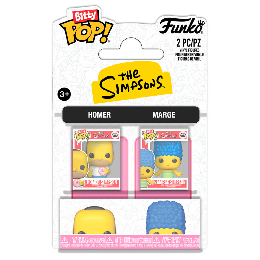 Simpsons Pack de 2 Bitty POP! Vinyl Figuras H & M 2 cm