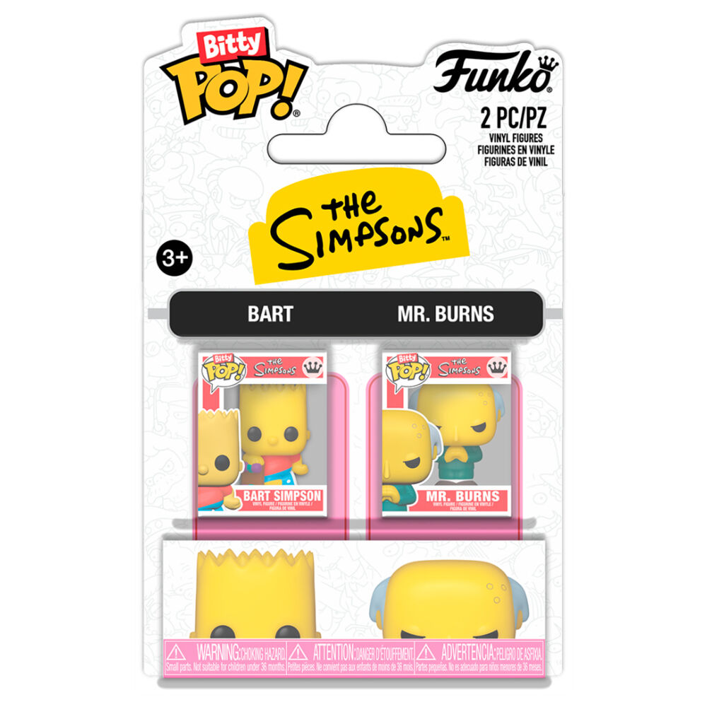 Simpsons Pack de 2 Bitty POP! Vinyl Figuras B & Mr. B 2 cm