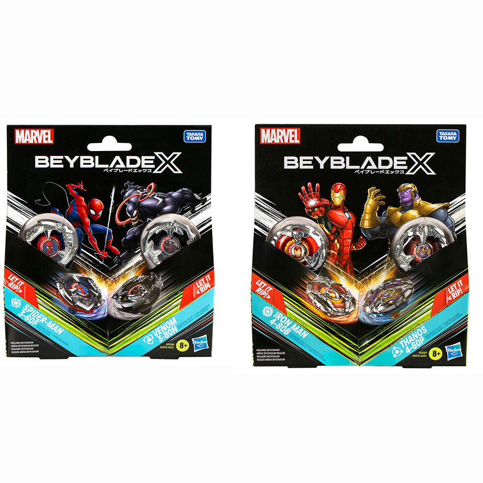 Kit inicial Beyblade X Marvel surtido Frikytopia